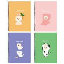 아트모아 곰 연습장 60매, 랜덤발송, 4개