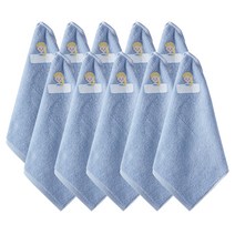 프롬코튼 30수 순면 공주프린팅 고리수건, 10개, 블루 엘사공주