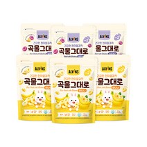 엘빈즈 유아용 건강한 곡물 그대로 현미 쌀과자 STEP2 30g x 2종 세트, 바나나맛, 블루베리맛, 3세트