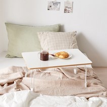 아이캔컴퍼니 LPM 루미너스 접이식 원룸 테이블 600, 화이트우드