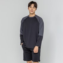 나야스타일 남성용 네바 오버핏 긴팔티 래쉬가드, 혼합색상