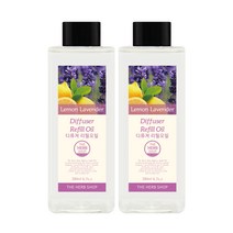 더허브샵 디퓨저 리필오일 2p, 레몬라벤더, 2개, 200ml