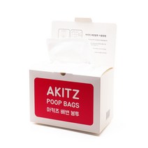 아키즈 강아지 티슈와 비닐이 한장으로 향긋한 플로랄향 배변봉투 100p, 혼합색상, 100개입, 1개