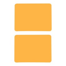 베러바이즈 다용도 주방 식탁 테이블 책상 실리콘 매트 2p, 40 x 30 cm, 오렌지옐로우