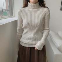 여성용 에인 파인울 터틀넥 티셔츠 T8116K1B