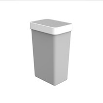 프라템 플랫 원터치 사각 휴지통 20L, 그레이, 1개