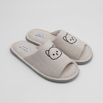 슈라모드 멍뭉 민 지사 거실화, 베이지, 1개