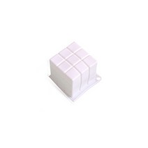 동글이 큐브 캔들 몰드 사각 1구 DS_02_G05, 화이트