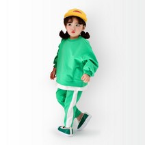 메르시보꾸 아동용 네온스웨트 상하의 세트 MJ368