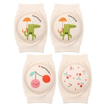 요미락 아동용 오가닉 무릎보호대 2종 x 2p 세트, 아크, 체리, 2세트