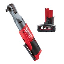 밀워키 12V FUEL 임팩트 라쳇 1.3cm 베어툴 M12 FIR12(M12 FIR12-0) + 12V 6.0Ah M12 B6, 1세트