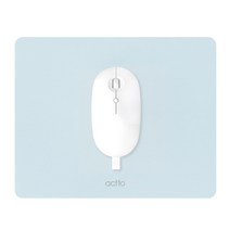 엑토 마일드 생활방수 논슬립 가죽 마우스 패드 MP-52, MP-52블루, 1개