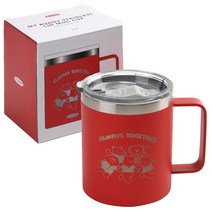 데일리라이크 마이 버디 스텐 리드 머그컵 350ml, 02 레드, 1개