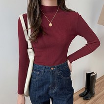 루나걸 여성용 마임 반목 니트