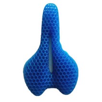 실내 자전거 안장 커버 젤쿠션 메모리폼 E타입, 블루, 1개
