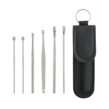 여니팩토리 실버그립 귀이개 블랙, 6개입, 1개