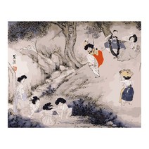 아이러브페인팅 DIY 명화그리기 12 민화풍속 시리즈 신윤복 단오풍경 1202, 혼합색상