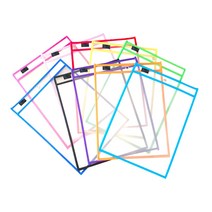 Itemtrade 썼다 지웠다 방수투명파일 05 B PVC 소재 10종 세트, 혼합색상, 1세트