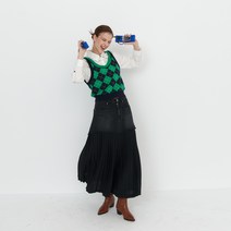 쥬시쥬디 J플리츠배색데님스커트 JWSK526A