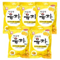 상큼한 유자캔디, 100g, 5개