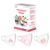 어린숨 엣지 산리오 아트심볼 컬러 마스크 소형, 30개입, 1개, 마이멜로디
