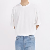 다꾸앙 남성용 팝콘각 무지 반팔 티셔츠 F05M15_tc5129
