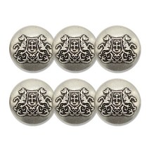 고급 코트 가디건 금속단추 마이칸 21mm, 6개, 은니