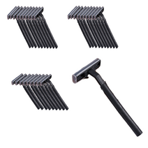 드위트리 Black 2중날 일회용 면도기, 30개, 1개입