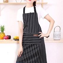 시앙마이 예쁜 카페 바리스타 스트라이프 앞치마, 스페이스, 1개