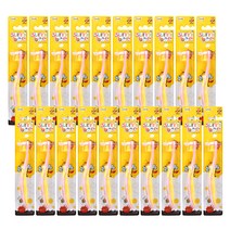 지앤마 써니비 여아용 1단계 유아칫솔, 혼합색상, 20개