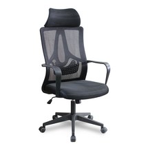 체어포커스 씽킹 TK203 위티 쿨메쉬 체어, 블랙