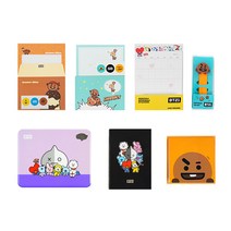 BT21 슈키 문구 선물 세트, 혼합색상, 1세트