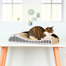 크림펫 고양이 스크래쳐 피아노 소파, 혼합색상, 1개