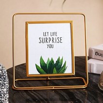 쏘마켓 금속 엘 사진프레임 세로, 골드