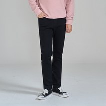 클로니아 남성용 세미 스트링 밴드 스판 일자 청바지 CU6M98