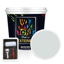 WEMIXTONE 외부용 EXTERIOR 페인트 3L + 붓 + 로울러 + 트레이 세트, WMT0273P01(페인트)