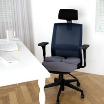 노바디체어 허리편한 허리에좋은 공부 학생 수험생 기능성 사무용 사무실 의자, K55 블루