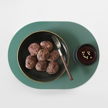 에이드엘 미니 실리콘 테이블매트 일립스, 카키, 327 x 242 mm, 1개