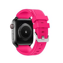 알피나케이스 애플워치 와이드 실리콘 밴드 스트랩 (42/44mm 호환 가능), 핑크