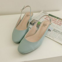 분홍코끼리 쫀득몰드창 포에버 슬링백힐 4cm
