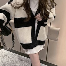 루나걸 여성용 로에일 스트라이프 가디건