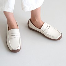 단골언니 여성용 캐주얼 드라이빙슈즈 가죽 하우스 슬립온