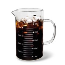 미르 내열유리 핸들 비커 계량컵, 500ml
