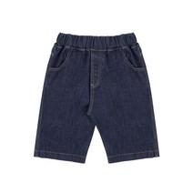 리틀비티 여아용 바이커 로우 데님 팬츠