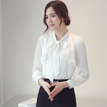 포플러앤씨 네스 리본 블라우스