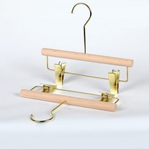센스이따 아동용 원목 옷걸이 바지걸이 21 라운드 후크 15cm J258, 골드, 5개입