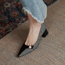 명양피프 패턴 뾰족구두 하이힐 펌프스 YT_RA2458