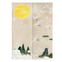 전통풍경화 도어커튼