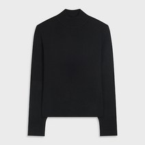 미쏘 여성용 베이직 반하이넥 풀오버 니트