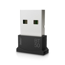 아이피타임 블루투스 5.0 USB 동글 BT50, 블랙